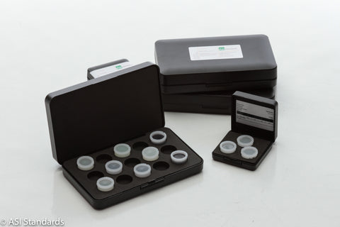 Estándares de calibración de polietileno plástico para requisitos WEEE RoHS, disco