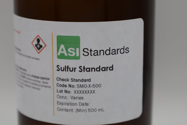 Sulfur in Gasoline Check Standard - High Concentration