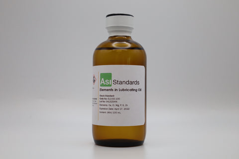 Estándar de verificación de azufre en aceite lubricante: concentración ultrabaja