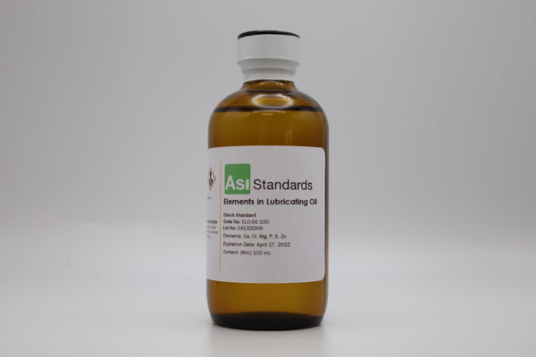 Elements in Lubricating Oil Calibration Standards, Check Standard